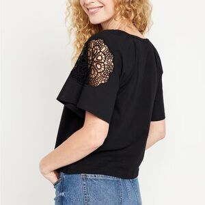 NWT Old Navy Everywear cutwork top